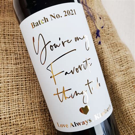 Personalized Valentine's Day Wine Label Custom Wine - Etsy UK