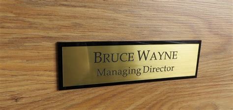 Executive Personalised Door Name, Custom Engraved Sign, Name Plaque ...