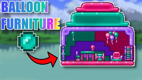 NEW FURNITURE! The Balloon Set in Terraria! - YouTube