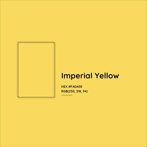 About Imperial Yellow - Color meaning, codes, similar colors and paints - colorxs.com