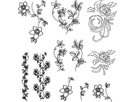 Flowers Vector dxf File Free Download - 3axis.co