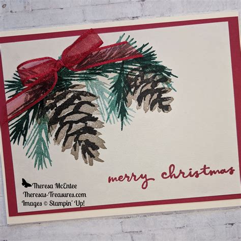 Stampin' Up!® #SimpleStamping Christmas Season Christmas Card - Theresa's Treasures Paper Crafts