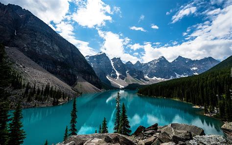 Fonds d'ecran Canada Parc Lac Montagnes Forêts Photographie de paysage ...