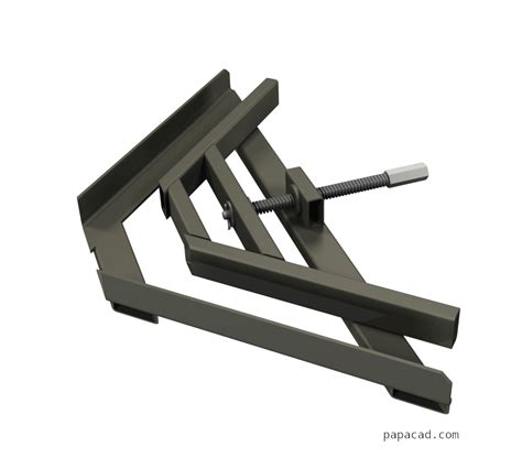 Welding Clamp - CAD design of 90 deg corner jig for pipe welding