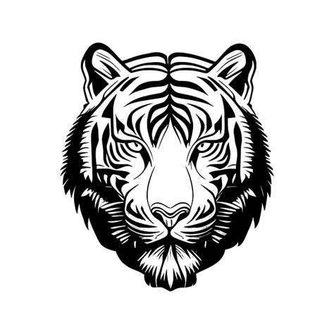 Download Tiger, Tiger Face, Silhouette. Royalty-Free Vector Graphic ...