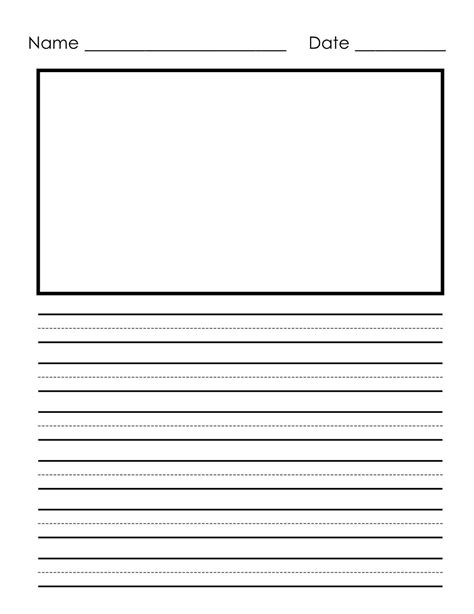 Elementary Lined Paper Printable Free - Free Printable