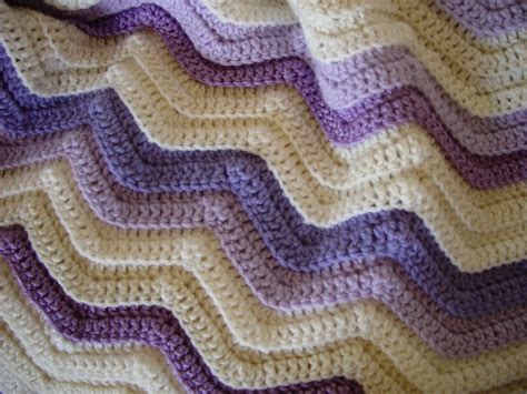 Single Crochet Ripple Afghan – All For Crochet | Crochet Newborn Baby ...