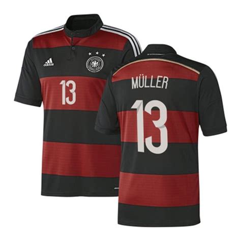 Germany 2014/15 Away Soccer Shirt #13 Gerd Muller | Germany Jersey | Soccer777