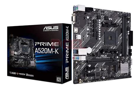 Tarjeta Madre Asus Prime A520m-k S-am4 Amd A520 64 Gb Ddr4 | Meses sin intereses