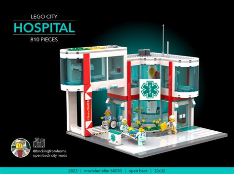 LEGO MOC Lego City Hospital by brickingfromhome | Rebrickable - Build ...