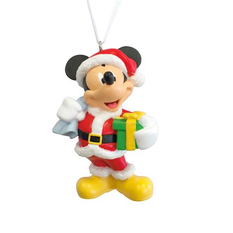 Hallmark Disney Mickey Mouse as Santa Claus Christmas Ornament - Seasonal - Christmas - Tree ...