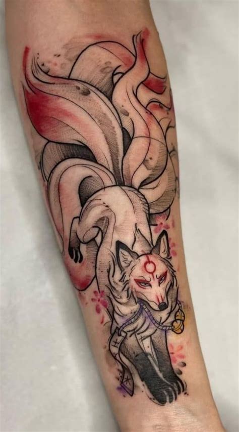 Kitsune Tattoos: Meanings, Tattoo Designs & Ideas | Tatuagem de raposa ...