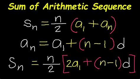 How To Calculate Sum Of Arithmetic Sequence