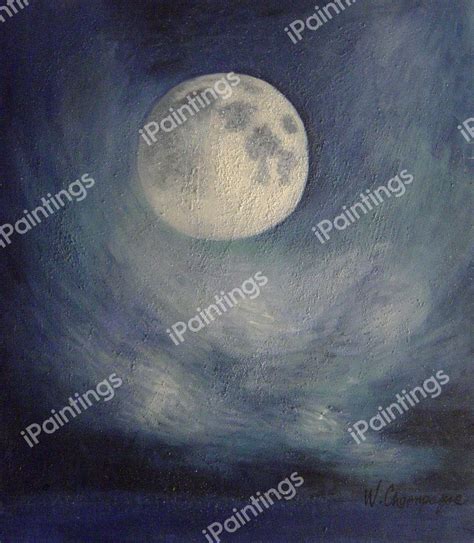 Moon Abstract Painting by Our Originals Reproduction | iPaintings.com