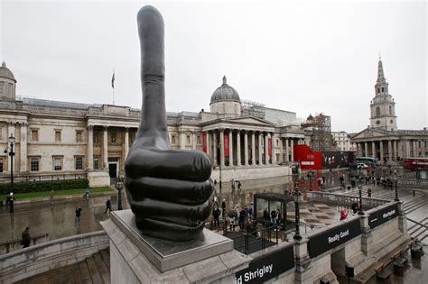 Trafalgar Square: New fourth plinth sculpture by David Shrigley unveiled by London Mayor Sadiq Khan