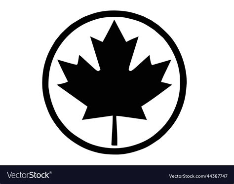 Canadian maple leaf symbol sign icon image Vector Image