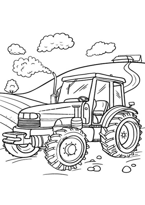 Free & Easy To Print Tractor Coloring Pages - Tulamama