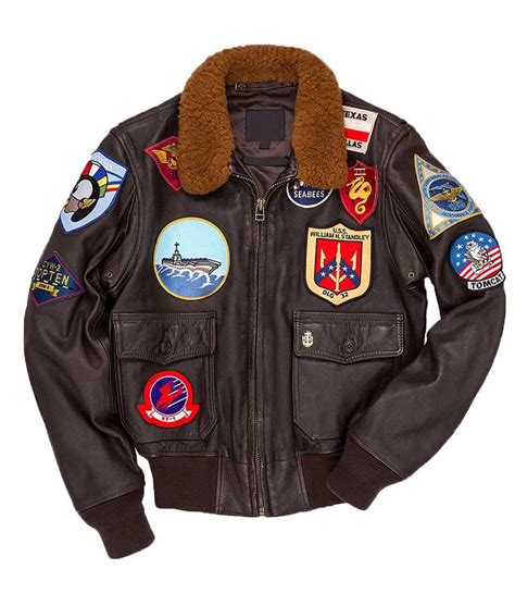 Top Gun Jacket - Tom Cruise Maverick G-1 Flight Jacket With Patch