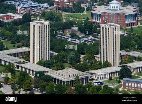 aerial photograph, University of Kentucky, Lexington, Kentucky Stock ...