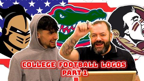 COLLEGE FOOTBALL | GUESSING COLLEGE FOOTBALL LOGOS PART 1! - YouTube