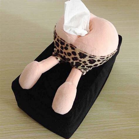 Creative Funny Ass Tissue Box Case Cover Home Office Car Paper Extraction Tissue Box Cover ...