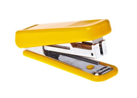 Yellow Stapler (isolated). Stock Image - Image: 18566491