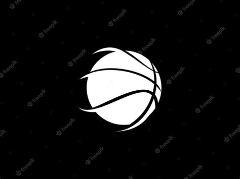 Premium Vector | A white basketball with the word basketball on it