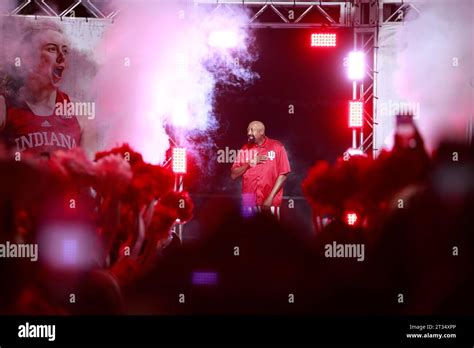 Indiana University basketball coach Mike Woodson is introduced during ...