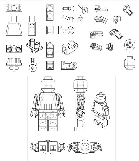 Lego Man 3D Minifig Reference by *Quandtum on deviantART | protótipo ...