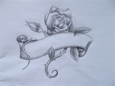 tattoo idea - rose banner by DeliciousRatsTail on DeviantArt