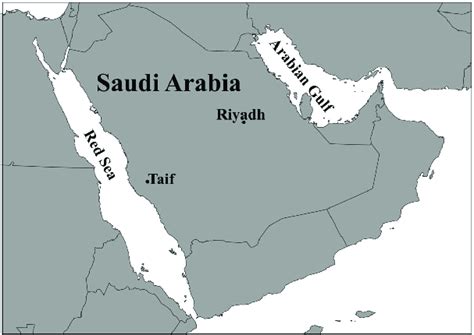 A map showing the location of the study area (Taif City). | Download Scientific Diagram