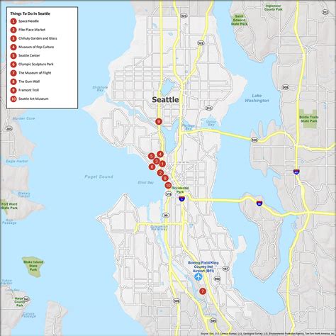 Map of Seattle, Washington - GIS Geography