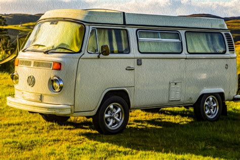 A Classic Volkswagen Van Car Free Stock Photo - Public Domain Pictures