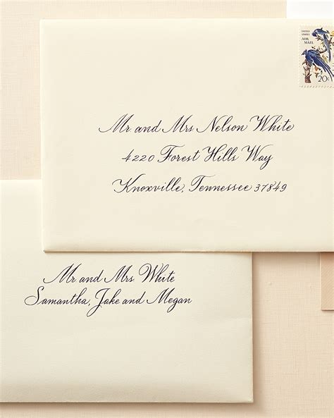 How to Address Guests on Wedding Invitation Envelopes | Martha Stewart Weddings