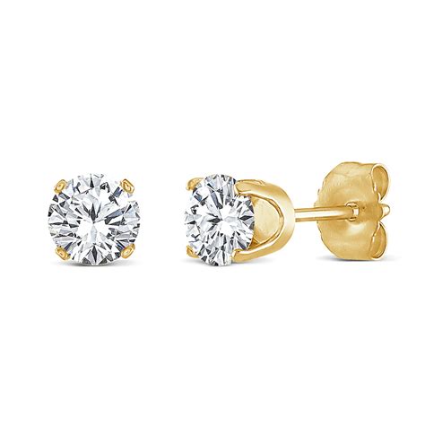 wool Vice Discourse 1 2 ct tw diamond earrings Prime goose Round