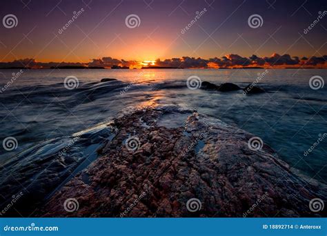 Sunrise on the rocks stock photo. Image of european, europe - 18892714