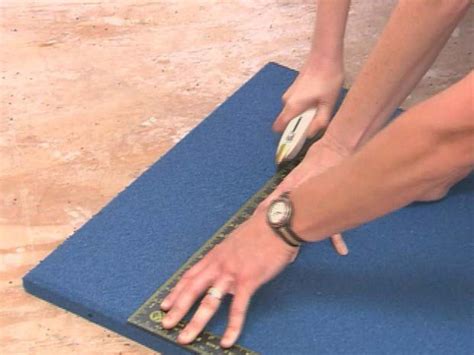 How to Install Rubber Tile Flooring | how-tos | DIY