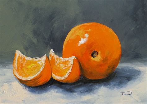 Fresh Orange IIi Painting by Torrie Smiley