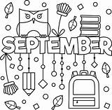 September Coloring Pages Printable sketch template