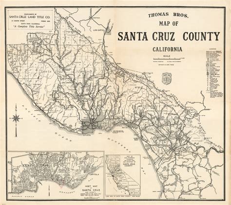 Thomas Bros. Map of Santa Cruz County California | Curtis Wright Maps