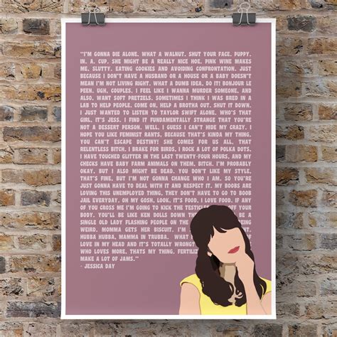 New Girl Print New Girl Poster TV Show Quote Print New Girl - Etsy