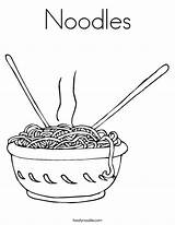 Noodles Coloring Page  Twisty Noodle sketch template