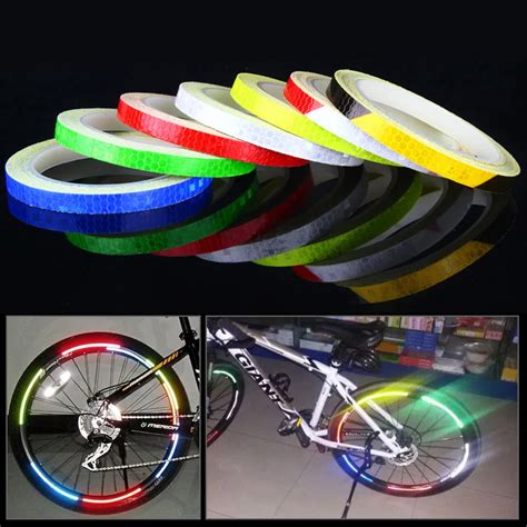 Bicycle Stickers Reflective Bike Sticker Waterproof Bicycle Accessories Cycling Reflective Tape ...