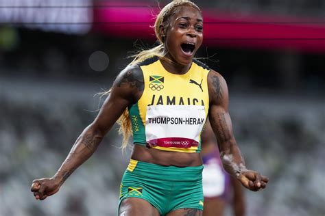 Jamaican sprinter Elaine Thompson-Herah breaks Flo-Jo's Olympic record ...