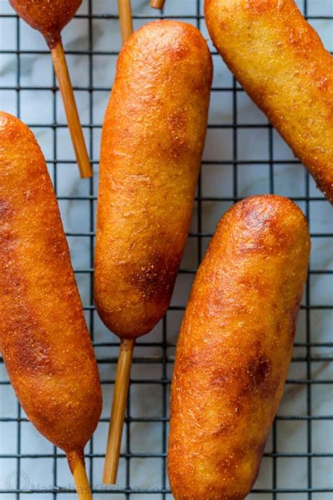 Homemade Corn Dogs Recipe (VIDEO) - NatashasKitchen.com