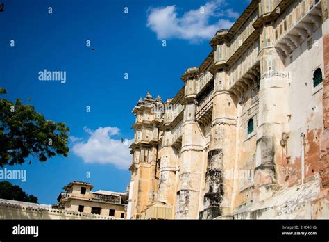 the beautiful architecture of udaipur city palace Stock Photo - Alamy