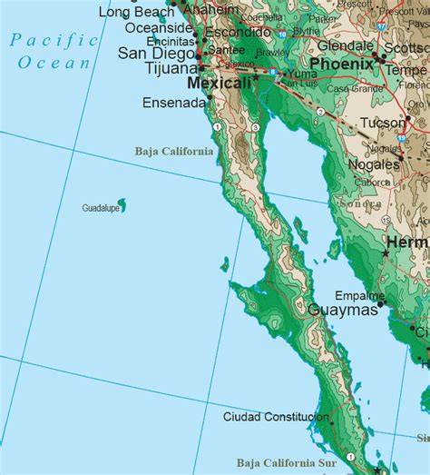 Southwestern States Map Region City