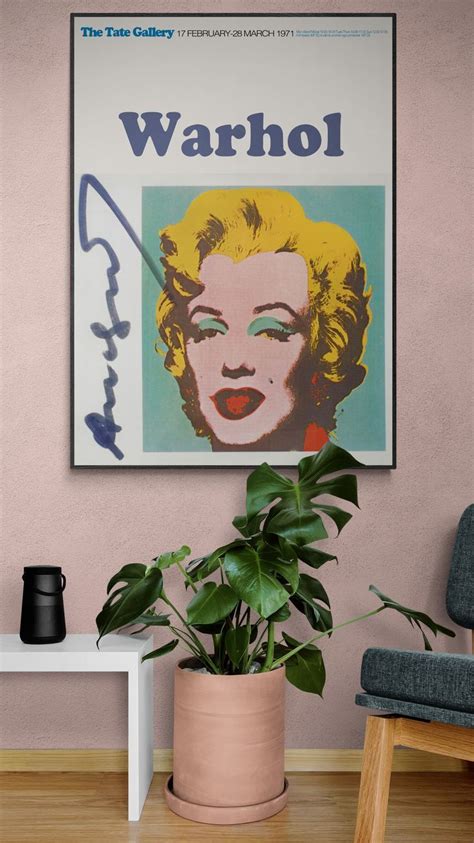 Andy Warhol Marilyn Monroe 1970 - Pop Art Post Card - Exhibition Poster / Hand Signed - POP ART ...