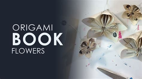 Origami Book Flowers, DIY