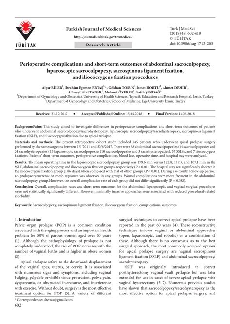 (PDF) Perioperative complications and short-term outcomes of abdominal ...